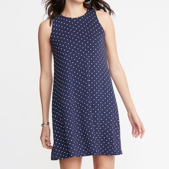 old navy sleeveless jersey swing dress